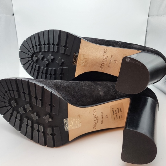 Jimmy Choo never worn suede booties with fur lining size 43 (US 11) - Picture 4 of 5